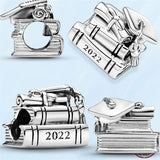 925 Silver Graduation Charm for Bracelet - DIY Jewelry Gift Making