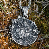Men's Stainless-Steel Boar Necklace Animal Jewelry