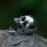 Men's Stainless Steel Goat Skull Opener Pendant Necklace