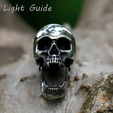 Men's Stainless Steel Goat Skull Opener Pendant Necklace