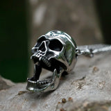 Men's Stainless Steel Goat Skull Opener Pendant Necklace