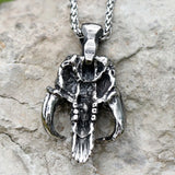 Men's Stainless-Steel Punisher Skull Mask Pendant Necklace