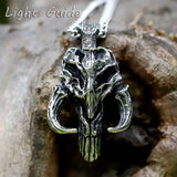 Men's Stainless-Steel Punisher Skull Mask Pendant Necklace