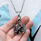 316L Stainless-Steel Satan's Fallen Angel Lucifer Pendant Necklace