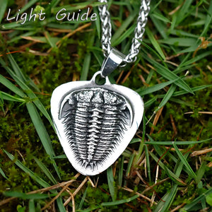 Men's Stainless-Steel Snake Pattern Pendant Necklace Punk Jewelry