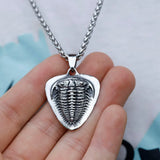 Men's Stainless-Steel Snake Pattern Pendant Necklace Punk Jewelry