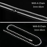 Men's Stainless-Steel Son of God Cross Pendant Necklace