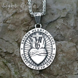 Men's Stainless-Steel Son of God Cross Pendant Necklace