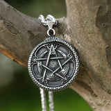 Men's Stainless-Steel Tree of Life VIKING Pendant Necklace