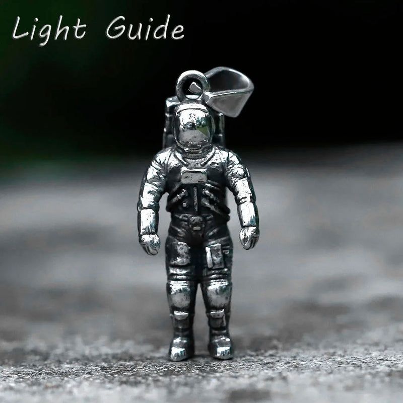 Men's 316L Stainless-Steel Astronaut Pendant Necklace