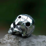 Men's Stainless-Steel Skull Biker Pendant Necklace