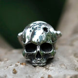 Men's Stainless-Steel Skull Biker Pendant Necklace