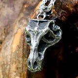 316L Stainless Steel Skull Pendant Necklace Men's Rope Jewelry