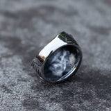 Men's Stainless Steel Butterfly Moth Ring