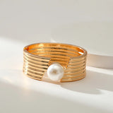 Punk Exaggeration Pearl Bracelet for Women Sweater Accessories