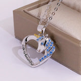 Sterling Silver Unicorn Necklace Pendant For Kids Enamel Cartoon