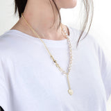 Summer Sweet Love-Shaped Pearl Necklace Girls Clothes Matching