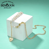 Summer Sweet Love-Shaped Pearl Necklace Girls Clothes Matching
