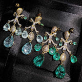 S925 Sterling Silver Tassel Drop Stud Earrings For Woman