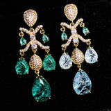 S925 Sterling Silver Tassel Drop Stud Earrings For Woman