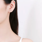 Snake Shape Diamond Stud Earring for Women
