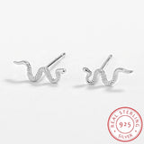 Snake Shape Diamond Stud Earring for Women