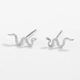 Snake Shape Diamond Stud Earring for Women