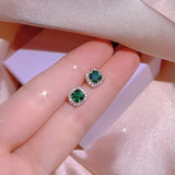 Green Zircon Jewelry Set - Engagement Wedding Gift