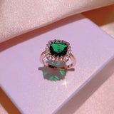 Green Zircon Jewelry Set - Engagement Wedding Gift