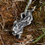 Retro Shield Death Skull Pendant Punk Chain Necklace Men Jewelry