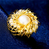 Natural Freshwater Pearl Brooch Lady Jewelry Creative Collar Pins Unique