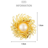 Natural Freshwater Pearl Brooch Lady Jewelry Creative Collar Pins Unique