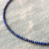 Lapis Lazuli Stone Necklace Choker Fine Jewelry for Women Men
