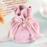 10 pcs Pink Velvet Gift Bag for Jewelry, Candy, Wedding, Birthday