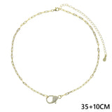 925 Silver Clear Cz Lobster Charm Bracelet for Women