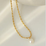 Freshwater Pearl Pendant Necklace for Women Wedding Jewelry