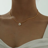 Freshwater Pearl Pendant Necklace for Women Wedding Jewelry