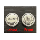 S925 Sterling Silver Chicago Beads Women's Party Ornaments