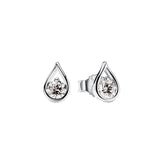 S925 Sterling Silver Teardrop Bracelet Stud Earrings