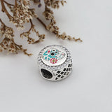 Silver Halloween Skull Charm for DIY Jewelry Bracelet