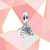 S925 Sterling Silver Blooming Flower Hanging Ornamental Female Diy Gift