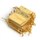100Pcs Organza Bags Drawstring Pouch Jewelry Gift Bags