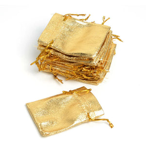 100Pcs Organza Bags Drawstring Pouch Jewelry Gift Bags