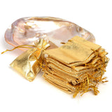 100Pcs Organza Bags Drawstring Pouch Jewelry Gift Bags
