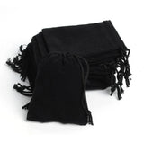 100Pcs 7x9cm Velvet Drawstring Pouch Jewelry Bag
