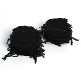 100pcs 70*80mm Velvet Drawstring Pouch/Jewelry Bag