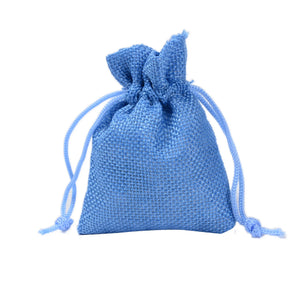10Pcs/Lot Cotton Jute Storage Pouches Drawstring Bags
