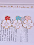 10pcs Alloy Metal Flower Charms Pendant DIY Jewelry Making
