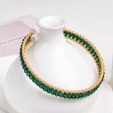 14KGF Crystal Bracelet Vintage Adjustable Jewelry Women
