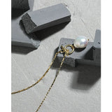 Baroque Pearl Pendant Necklace Women 925 Silver 18K Plated